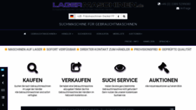 What Lagermaschinen.de website looked like in 2020 (4 years ago)