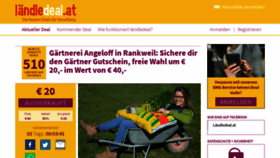 What Laendledeal.at website looked like in 2020 (4 years ago)