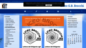 What Liceobrocchi.vi.it website looked like in 2020 (4 years ago)