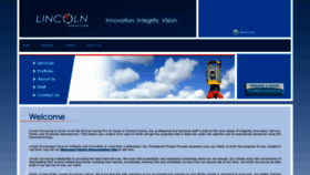 What Lincolnsurveying.com website looked like in 2020 (4 years ago)