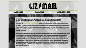 What Lizmair.com website looked like in 2020 (4 years ago)