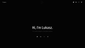 What Lukaszpason.com website looked like in 2020 (4 years ago)