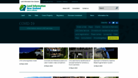 What Linz.govt.nz website looked like in 2020 (6 years ago)