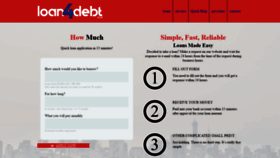 What Loan4debt.co.za website looked like in 2020 (4 years ago)