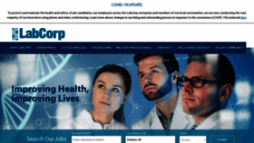 What Labcorpcareers.com website looked like in 2020 (4 years ago)