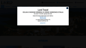 What Lordtravel.rs website looked like in 2020 (4 years ago)
