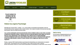 What Lingsmapsychologie.nl website looked like in 2020 (3 years ago)