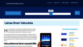What Lainaailmanvakuuksia.fi website looked like in 2020 (4 years ago)