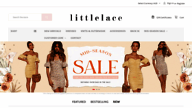 What Littlelace.co website looked like in 2020 (4 years ago)