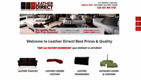 What Leatherdirect.co.za website looked like in 2020 (3 years ago)