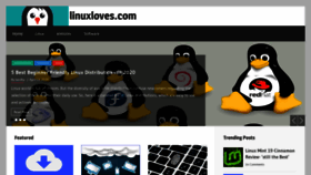 What Linuxloves.com website looked like in 2020 (4 years ago)
