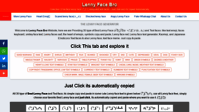 What Lennyfacebro.com website looked like in 2020 (4 years ago)