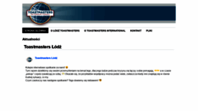 What Lodztoastmasters.pl website looked like in 2020 (4 years ago)
