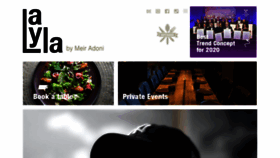 What Layla-restaurant.com website looked like in 2020 (4 years ago)