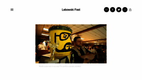 What Lebowskifest.com website looked like in 2020 (3 years ago)