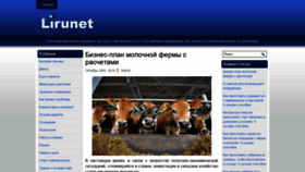 What Lirunet.ru website looked like in 2020 (4 years ago)