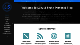 What Lahaulseth.com website looked like in 2020 (4 years ago)