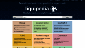 What Liquipedia.net website looked like in 2020 (5 years ago)