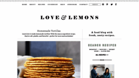 What Loveandlemons.com website looked like in 2020 (4 years ago)