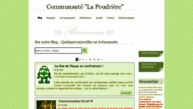 What Lapoudriere.be website looked like in 2020 (4 years ago)