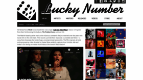 What Luckynumbermusic.com website looked like in 2020 (4 years ago)