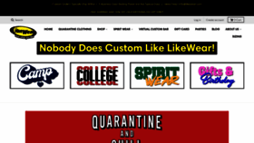 What Likewear.com website looked like in 2020 (4 years ago)