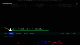 What Laserpointerforums.com website looked like in 2020 (3 years ago)