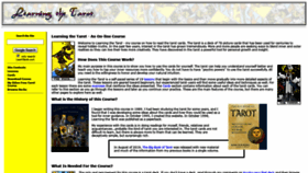 What Learntarot.com website looked like in 2020 (4 years ago)