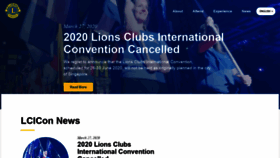 What Lcicon.lionsclubs.org website looked like in 2020 (4 years ago)