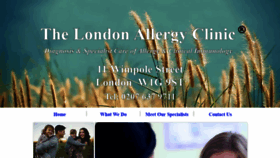 What Londonallergyclinic.com website looked like in 2020 (4 years ago)