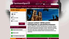 What Lontoonliput.fi website looked like in 2020 (4 years ago)
