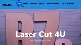 What Lasercut4u.com website looked like in 2020 (4 years ago)