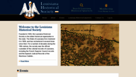 What Louisianahistoricalsociety.org website looked like in 2020 (4 years ago)