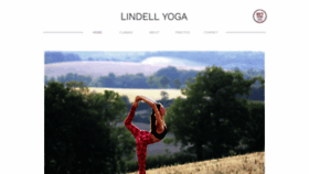 What Lindellyoga.com website looked like in 2020 (4 years ago)