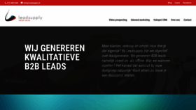 What Leadsupply.nl website looked like in 2020 (4 years ago)