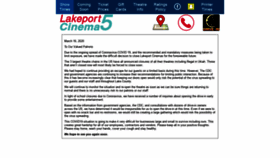 What Lakeportcinema.com website looked like in 2020 (3 years ago)