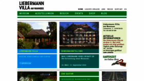 What Liebermann-villa.de website looked like in 2020 (4 years ago)