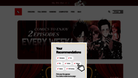 What Lezhin.jp website looked like in 2020 (4 years ago)