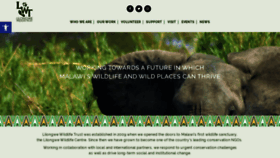 What Lilongwewildlife.org website looked like in 2020 (4 years ago)