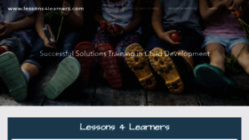 What Lessons4learners.com website looked like in 2020 (4 years ago)