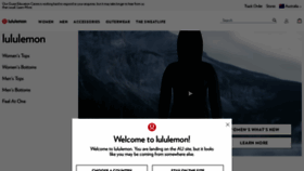 What Lululemon.com.au website looked like in 2020 (4 years ago)