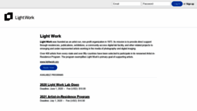 What Lightwork.slideroom.com website looked like in 2020 (3 years ago)