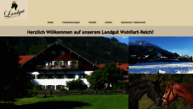 What Landgut-wohlfart.de website looked like in 2020 (3 years ago)