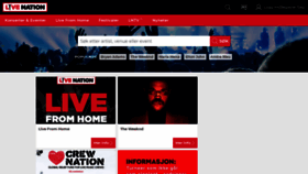 What Livenation.no website looked like in 2020 (3 years ago)