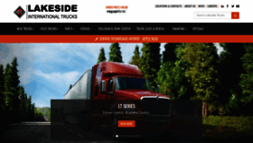 What Lakesidetrucks.com website looked like in 2020 (3 years ago)