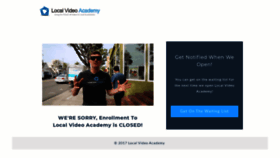 What Localvideoacademy.com website looked like in 2020 (4 years ago)