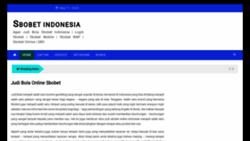 What Loginsbobet.club website looked like in 2020 (3 years ago)
