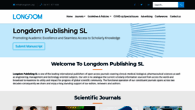 What Longdom.org website looked like in 2020 (5 years ago)