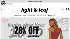 What Lightleaf.store website looked like in 2020 (3 years ago)