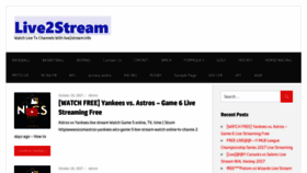 What Live2stream.info website looked like in 2020 (3 years ago)
